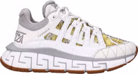 White Leather Athletic Sneakers 1