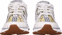 White Leather Athletic Sneakers 3