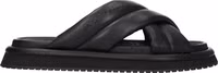 Black Leather Slippers 1