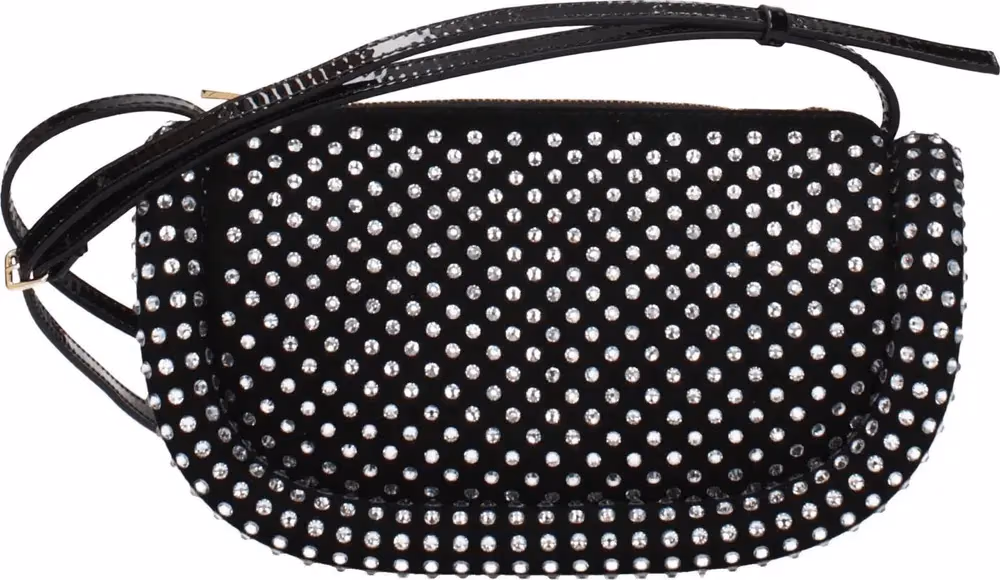 Black Leather Crossbody Bag