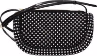 Black Leather Crossbody Bag 1