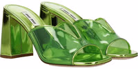 Green Plexiglass Platform Sandals 2