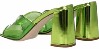 Green Plexiglass Platform Sandals 4