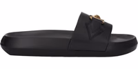 Black Leather Slippers 1