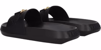 Black Leather Slippers 4