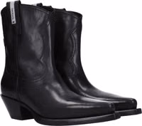 Black Leather Ankle Boots 2