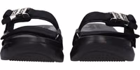 Black Fabric Slippers 3