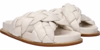 Beige Leather Slippers 2