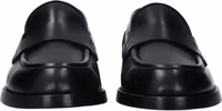 Black Leather Slip-On Loafers 3