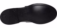 Black Leather Slip-On Loafers 5