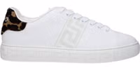 White Leather Low Top Sneakers 1
