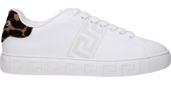 White Leather Low Top Sneakers