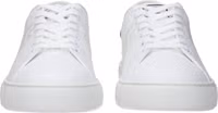 White Leather Low Top Sneakers 3