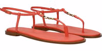 Pink Leather Flip-Flop Sandals 2
