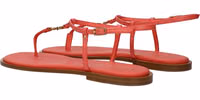 Pink Leather Flip-Flop Sandals 4