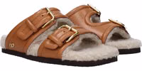 Brown Leather Slippers 2