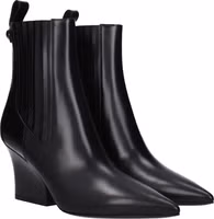 Black Leather Ankle Boots 2