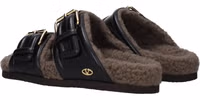 Black Leather Slippers 4