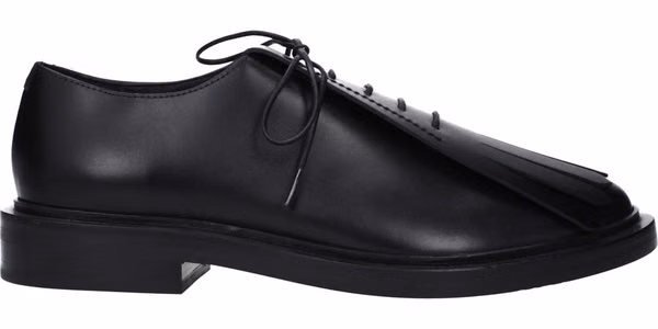 Black Leather Oxfords And Derbies