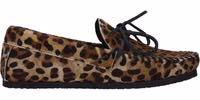 Brown Horsehair Slip-On Loafers 1
