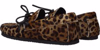 Brown Horsehair Slip-On Loafers 4