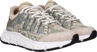 Green Fabric Low Top Sneakers 2