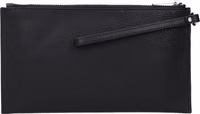 Black Leather Clutch Bag 2