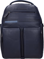 Blue Leather Backpack 1