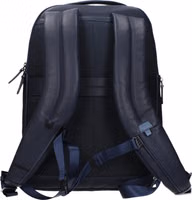 Blue Leather Backpack 3
