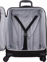 حقيبة سفر قماشية بعجلات باللون الأسود 4
