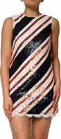 Multicolor Sequin Embellished Shift Dress 1