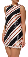 Multicolor Sequin Embellished Shift Dress 2