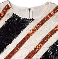 Multicolor Sequin Embellished Shift Dress 4