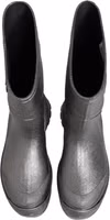 Metallic Silver Pull On Rain Boots Shoes 2