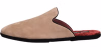 Beige Suede Leather Slides Flat Slipper Shoes 5