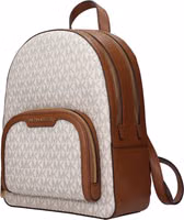 Beige Fabric Backpack 2