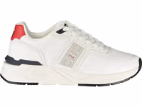 White Polyester Men's Sneaker 1