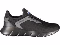 Black Polyester Men Sneaker 1
