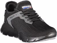 Black Polyester Men Sneaker 2
