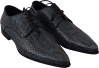 Blue Python Leather Snakeskin Shoes 2