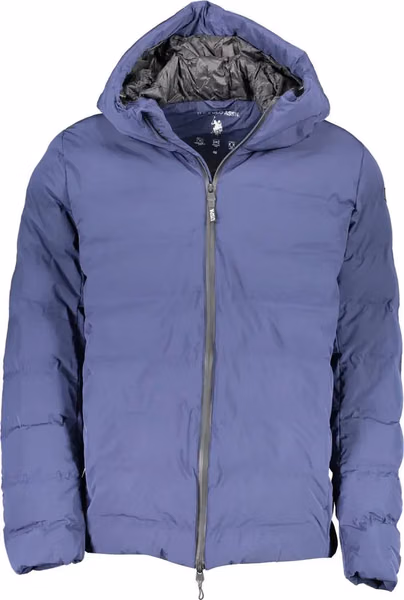 Blue Polyamide Men's Jacket