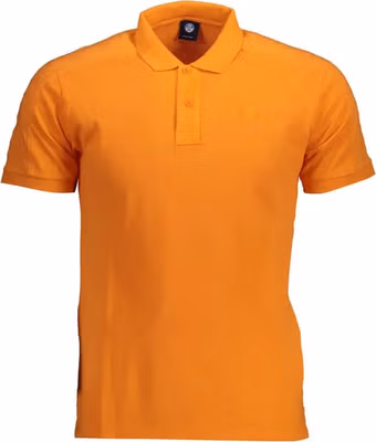 Arancione Cotton Men Polo