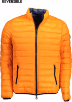 Orange Nylon Men's Jacket 1