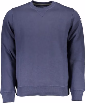 Blue Cotton Men Sweatshirt