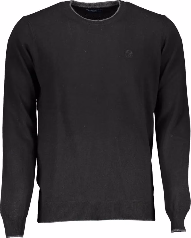 Black Polyamide Men Sweater