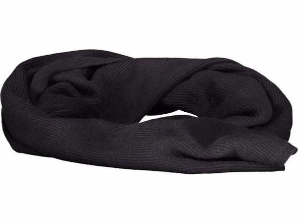 Black Cotton Men Scarf