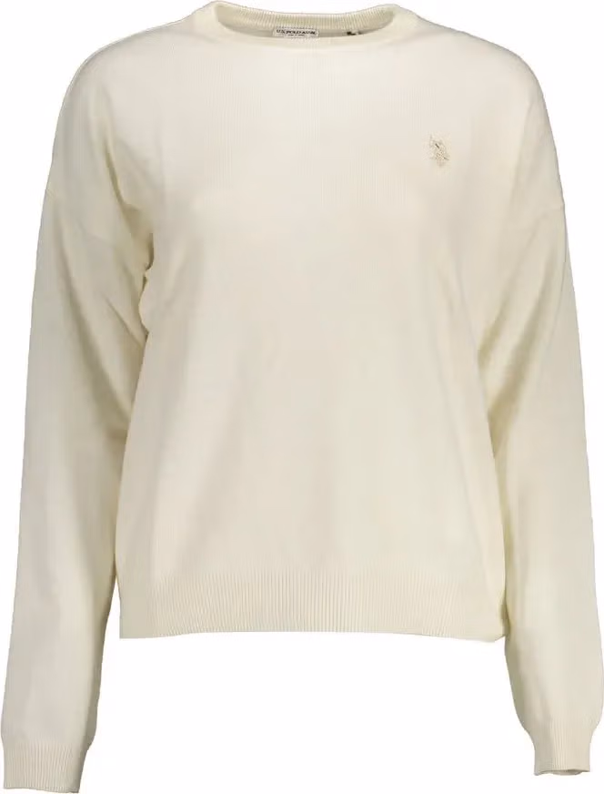 White Fabric Women's Sweater