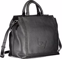 Black Polyurethane Women Handbag 3