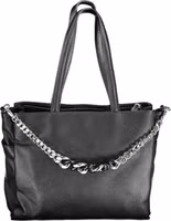 Black Polyurethane Women's Handbag 2