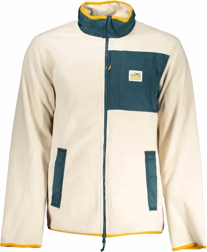 Beige Polyester Men Sweatshirt
